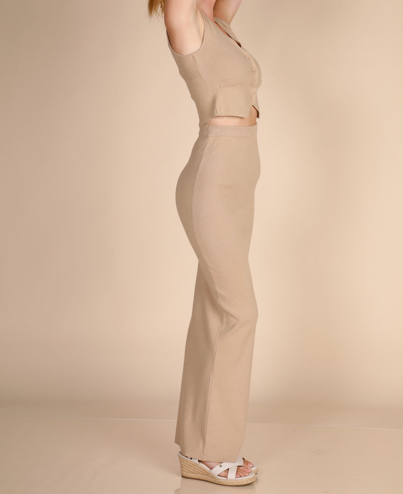 Sweater Vest Top & Maxi Skirt Set